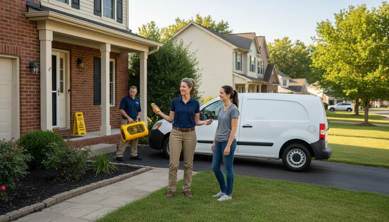 Residential water damage restoration in Penn Hills, PA